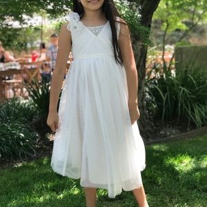 Flower Girl Dress Size 8 9 Ivory Special Occasion
